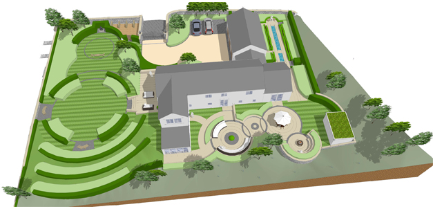 Large feng shui country garden Large feng shui country garden