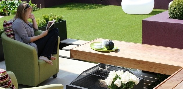 Modern courtyard garden p Modern courtyard garden p